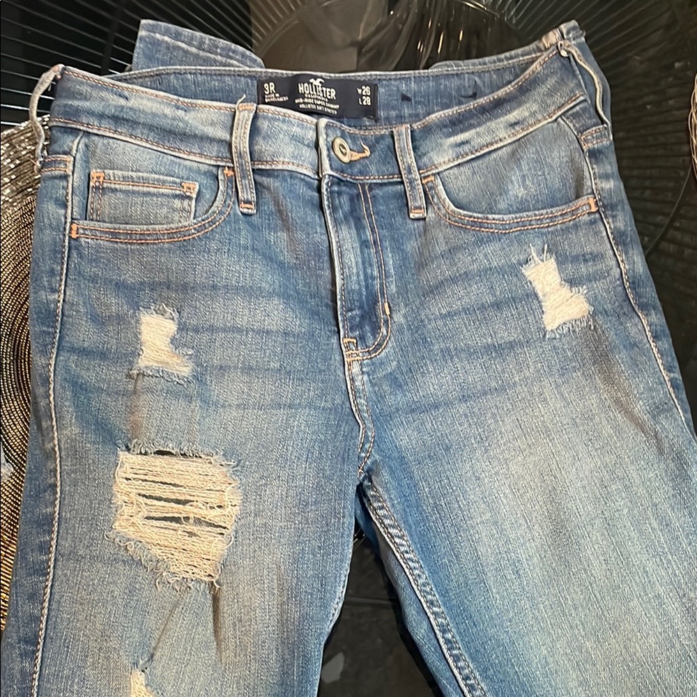 Distressed Blue Jeans for Women